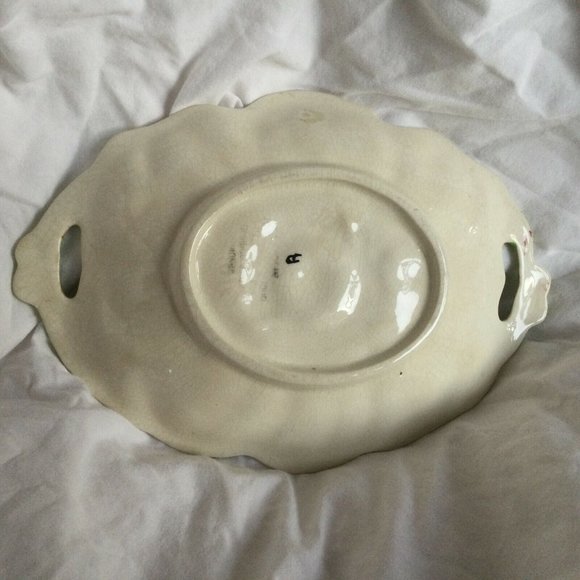 Shorter & Son Staffordshire UK 1930s Anemone Flower Dish - Picture 3 of 7